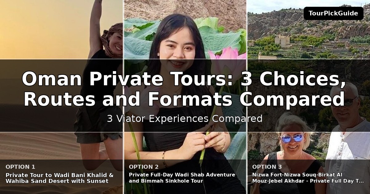 Oman private tours – three Viator experiences compared