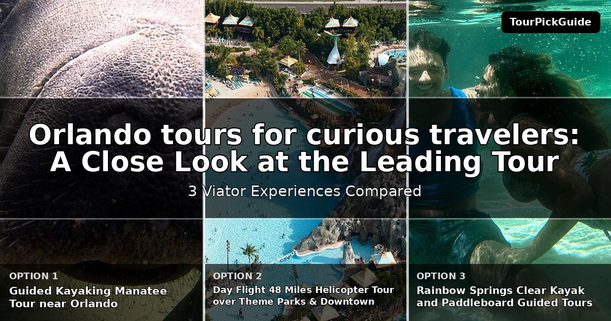 Orlando tours for curious travelers – three Viator experiences compared