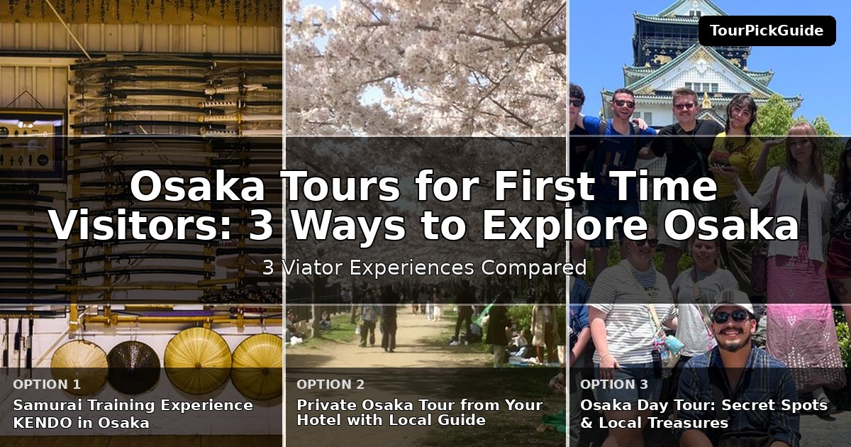 Osaka tours for first time visitors – three Viator experiences compared