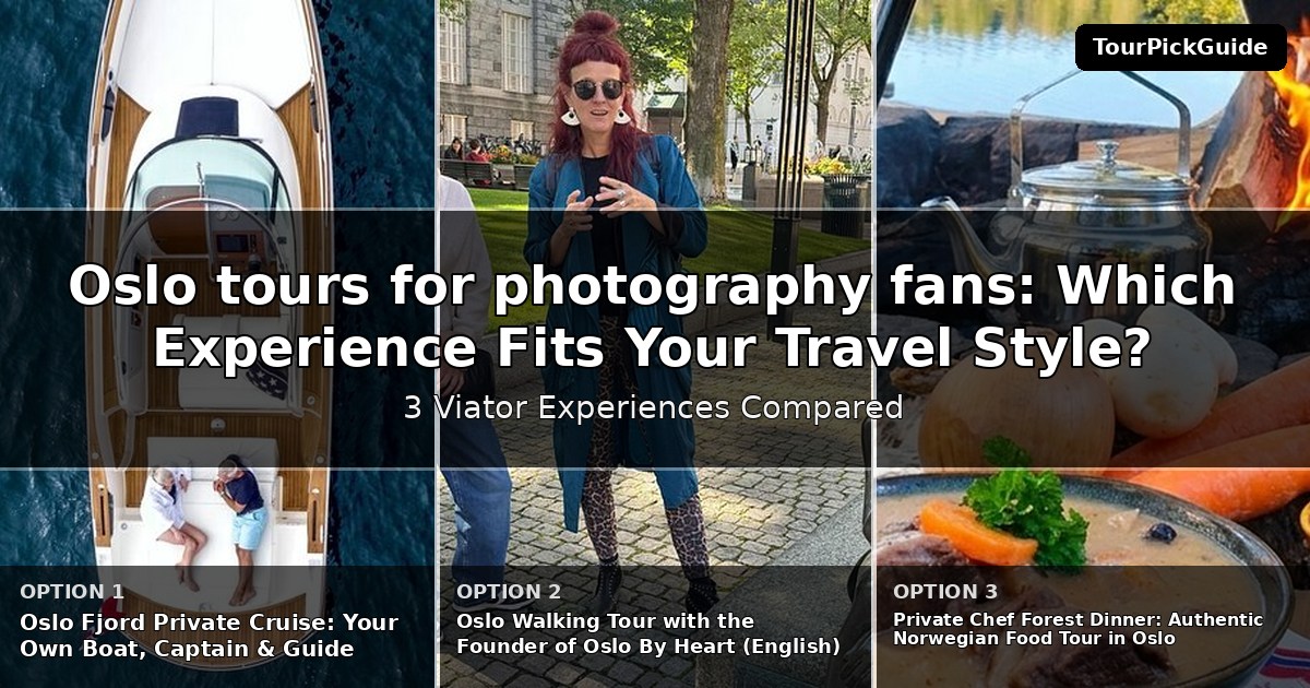 Oslo tours for photography fans – three Viator experiences compared