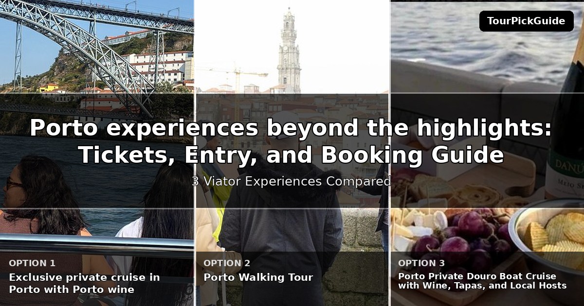 Porto experiences beyond the highlights – three Viator experiences compared