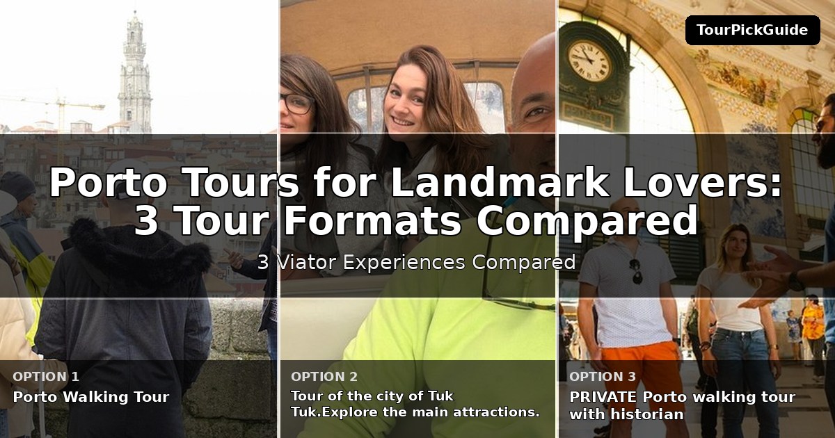 Porto tours for landmark lovers – three Viator experiences compared
