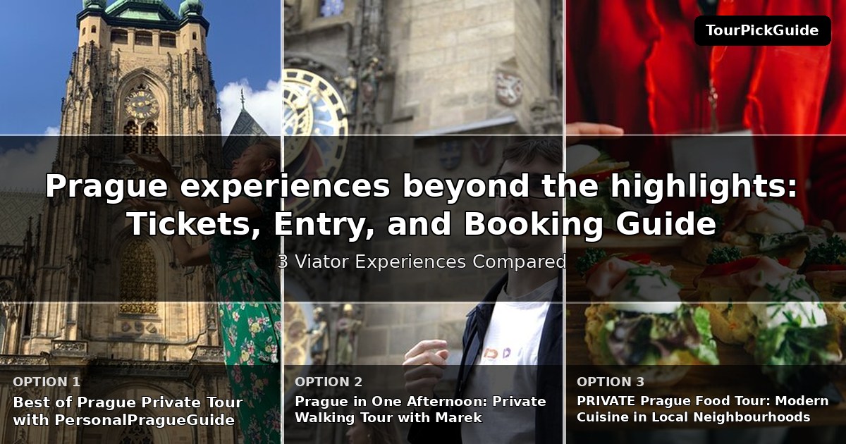 Prague experiences beyond the highlights – three Viator experiences compared
