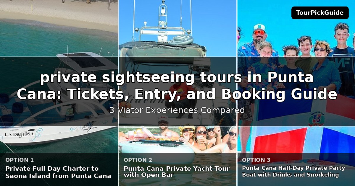 private sightseeing tours in Punta Cana – three Viator experiences compared
