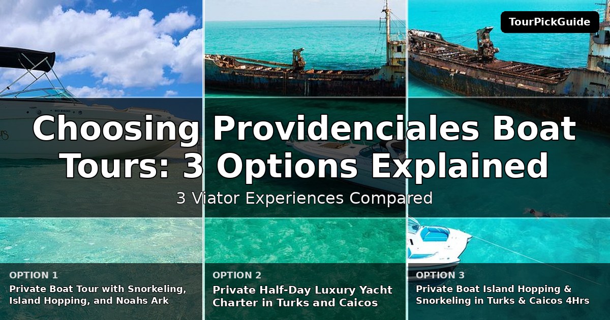 Providenciales boat tours – three Viator experiences compared
