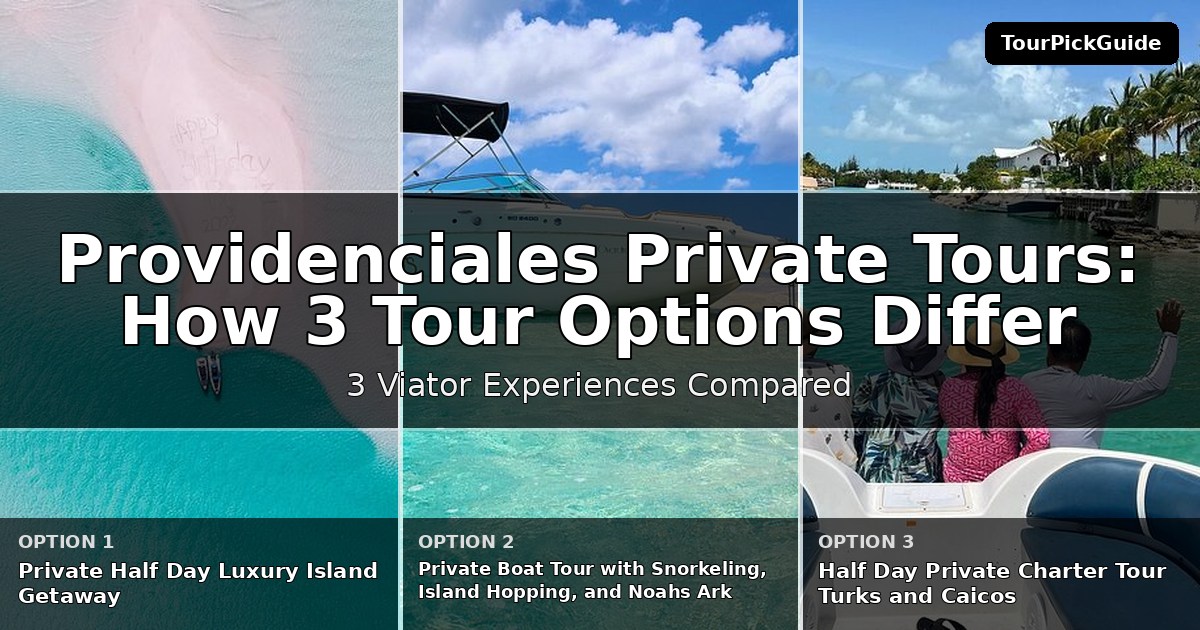 Providenciales private tours – three Viator experiences compared