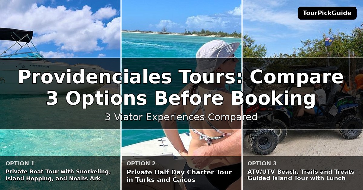 Providenciales tours – three Viator experiences compared