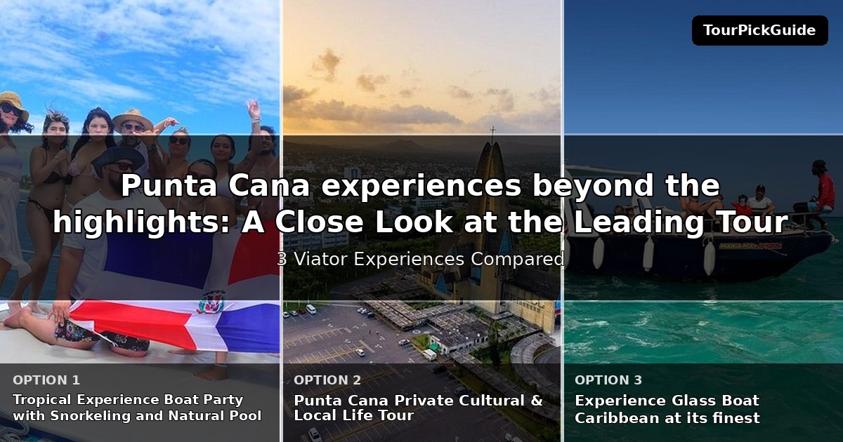 Punta Cana experiences beyond the highlights – three Viator experiences compared
