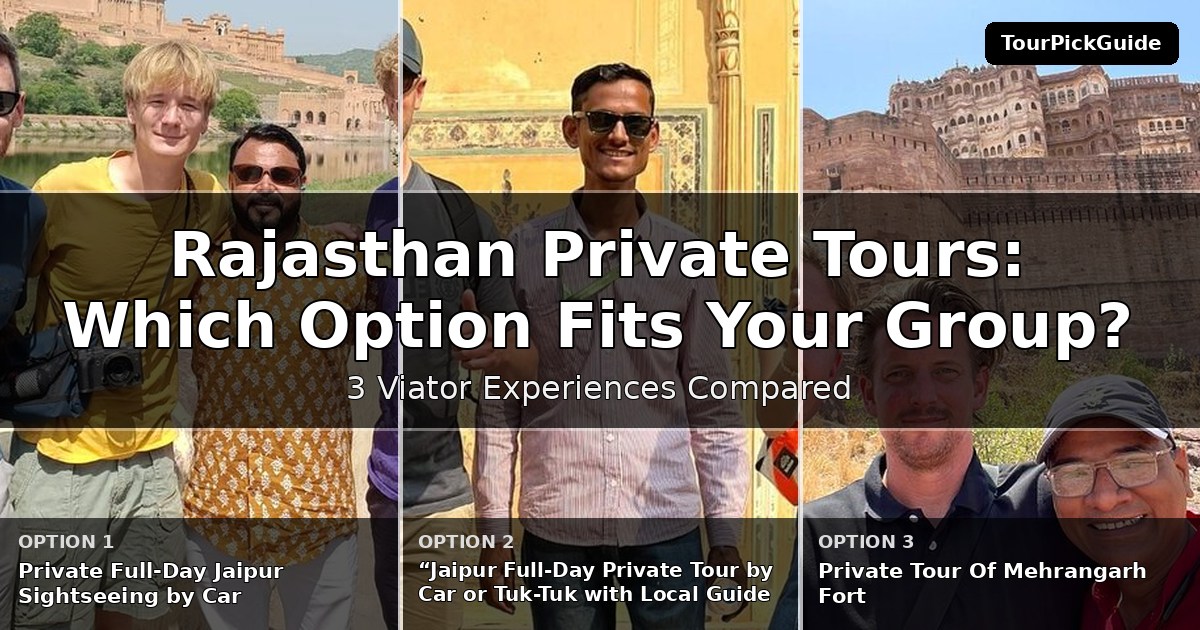 Rajasthan private tours – three Viator experiences compared