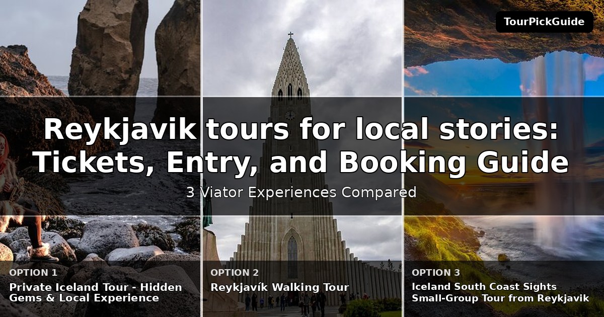 Reykjavik tours for local stories – three Viator experiences compared