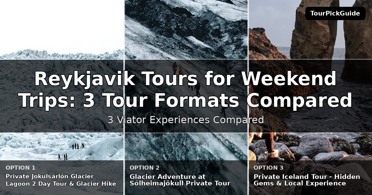 Reykjavik tours for weekend trips – three Viator experiences compared