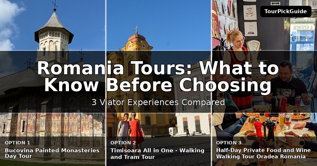 Romania tours – three Viator experiences compared