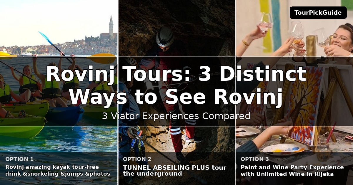 Rovinj tours – three Viator experiences compared