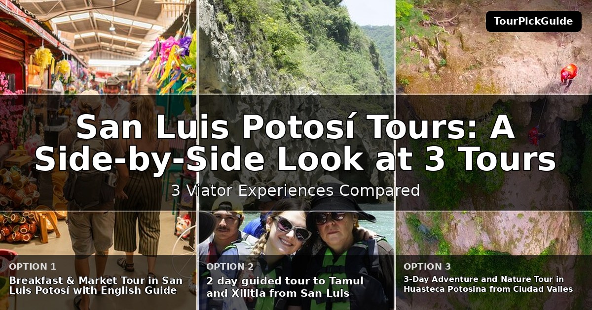 San Luis Potosí tours – three Viator experiences compared