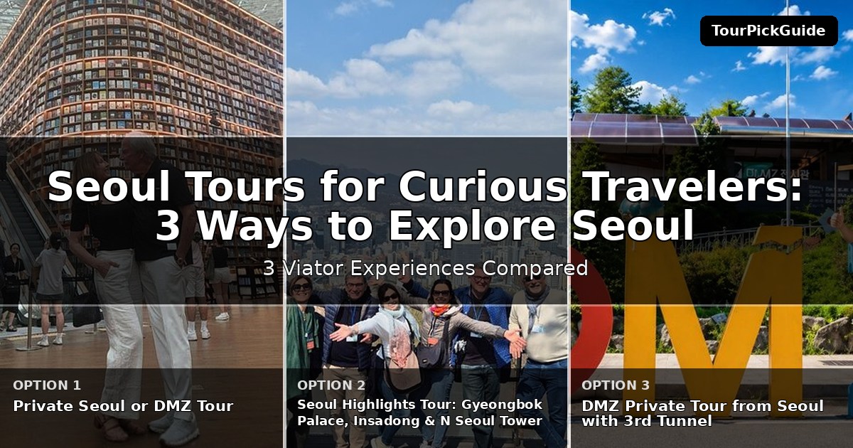 Seoul tours for curious travelers – three Viator experiences compared