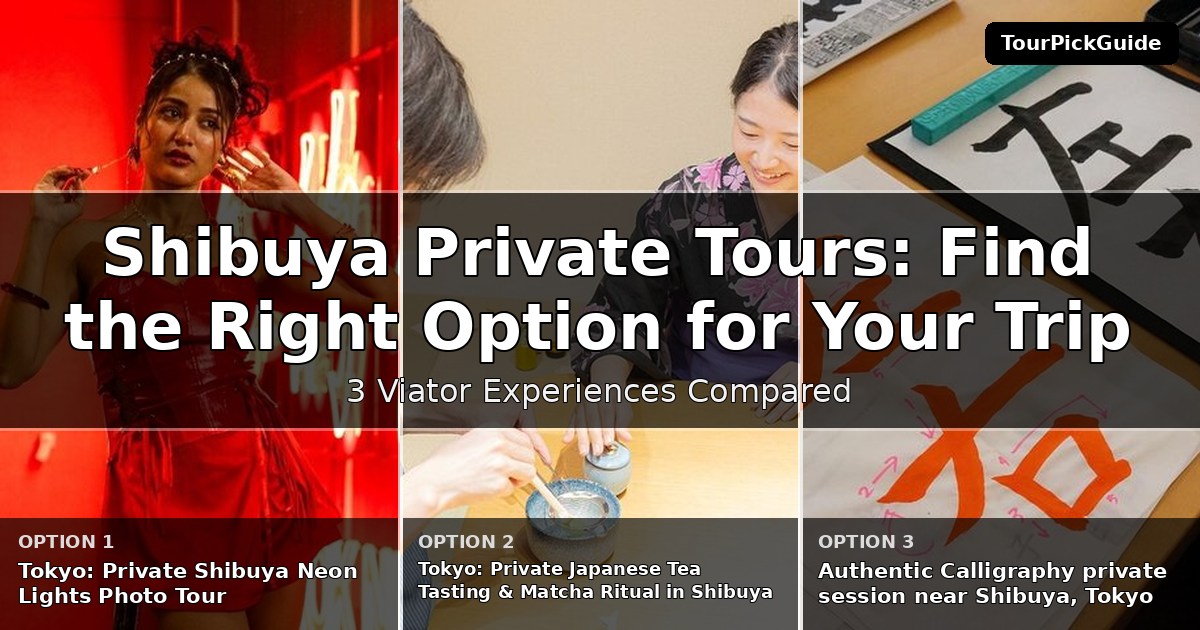 Shibuya private tours – three Viator experiences compared