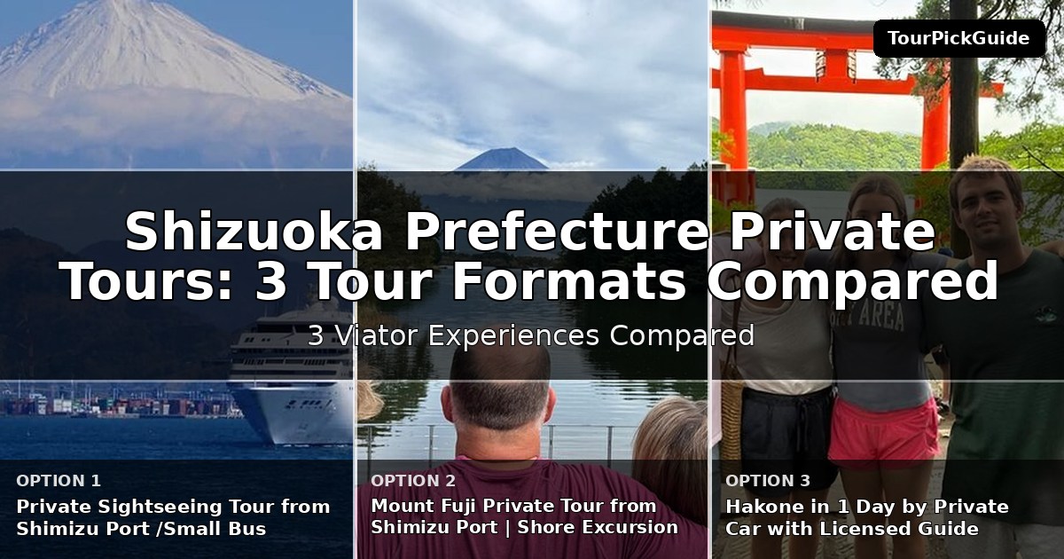Shizuoka Prefecture private tours – three Viator experiences compared