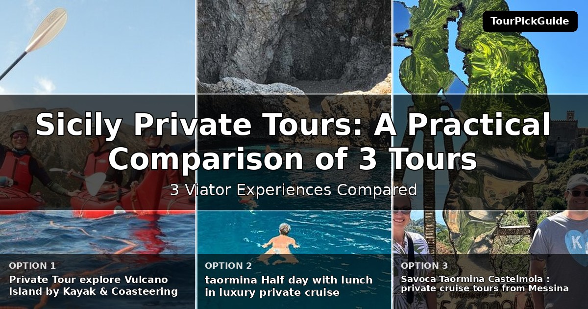 Sicily private tours – three Viator experiences compared