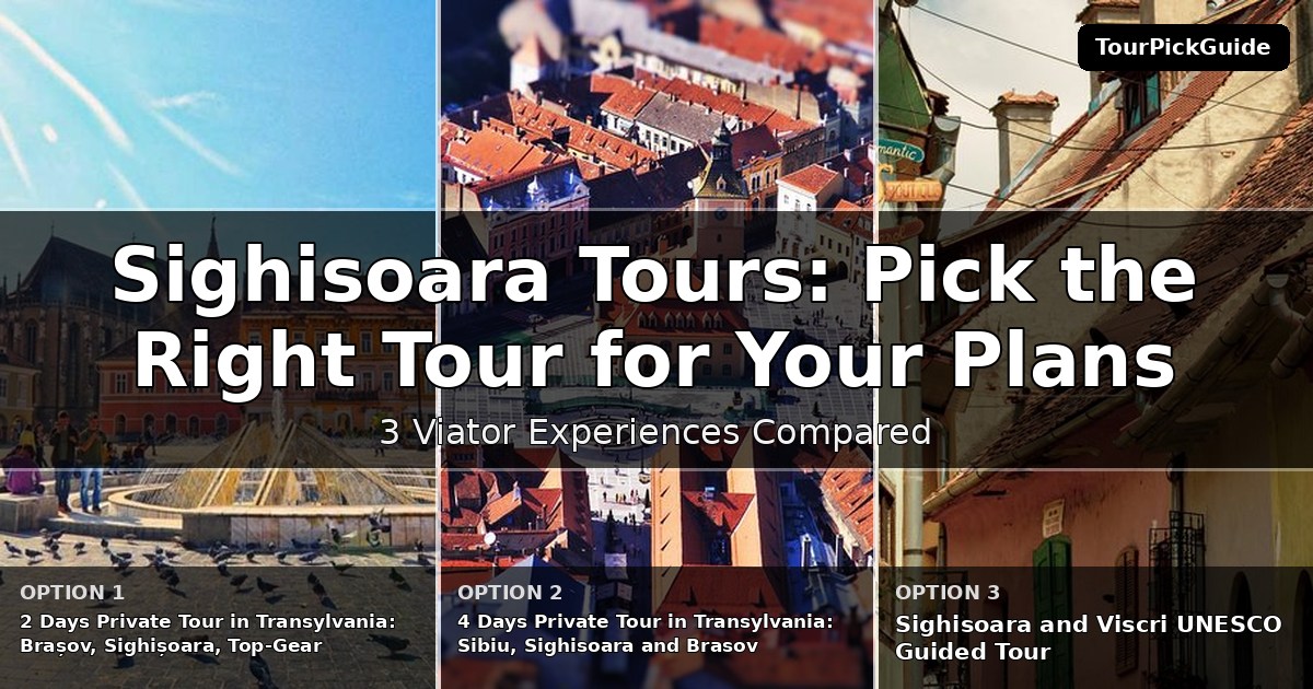 Sighisoara tours – three Viator experiences compared