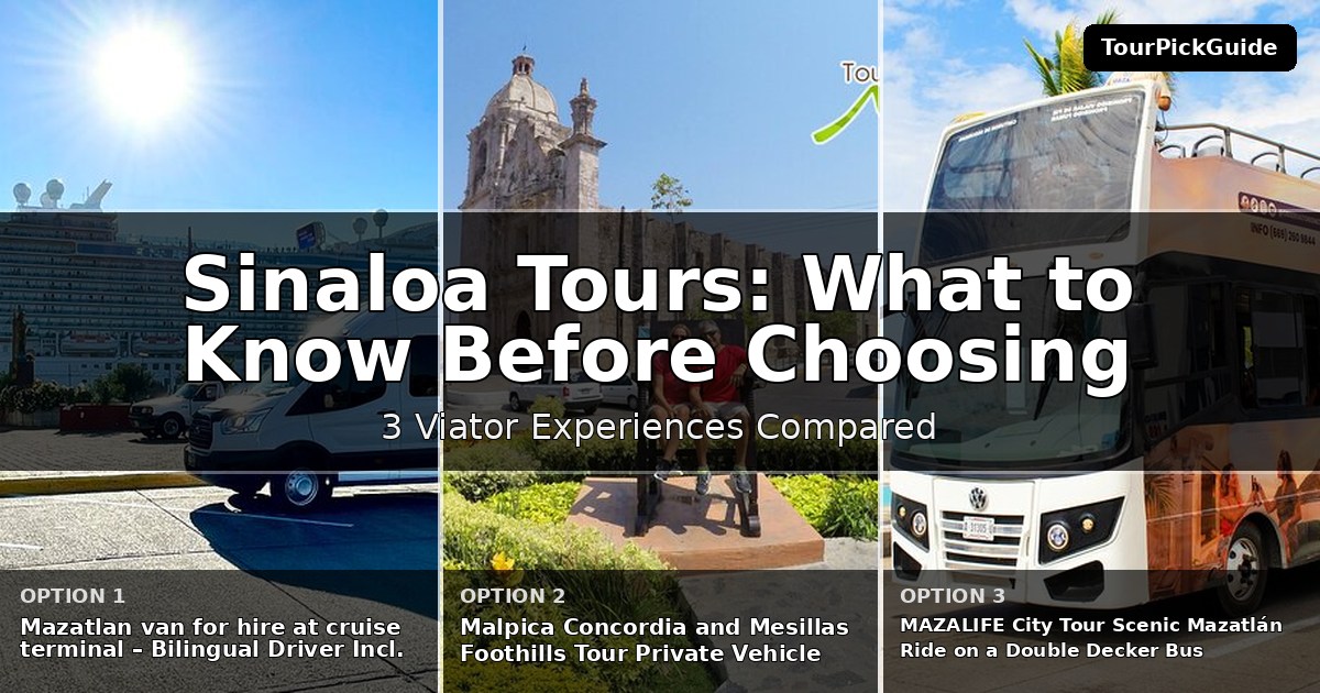 Sinaloa tours – three Viator experiences compared
