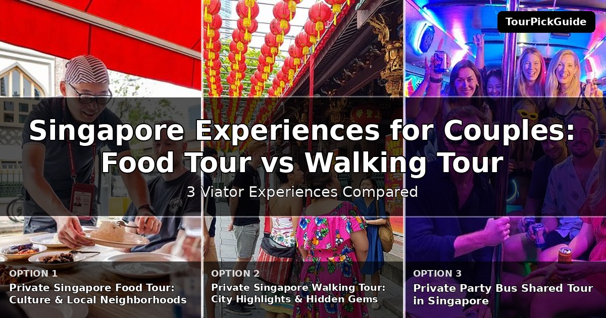Singapore experiences for couples – three Viator experiences compared