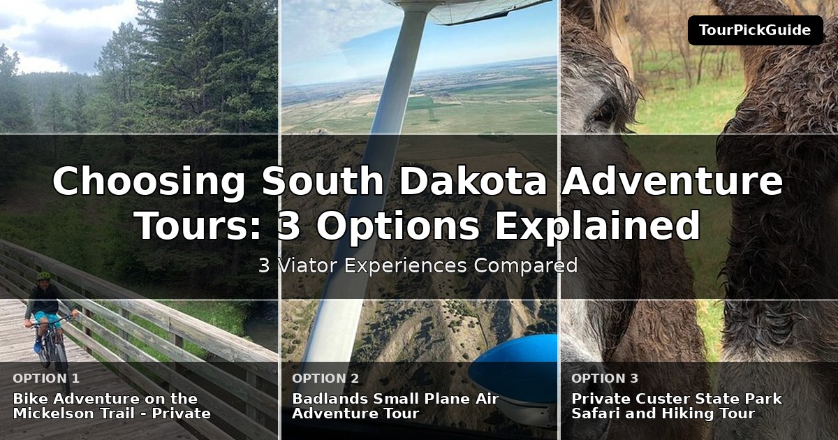 South Dakota adventure tours – three Viator experiences compared