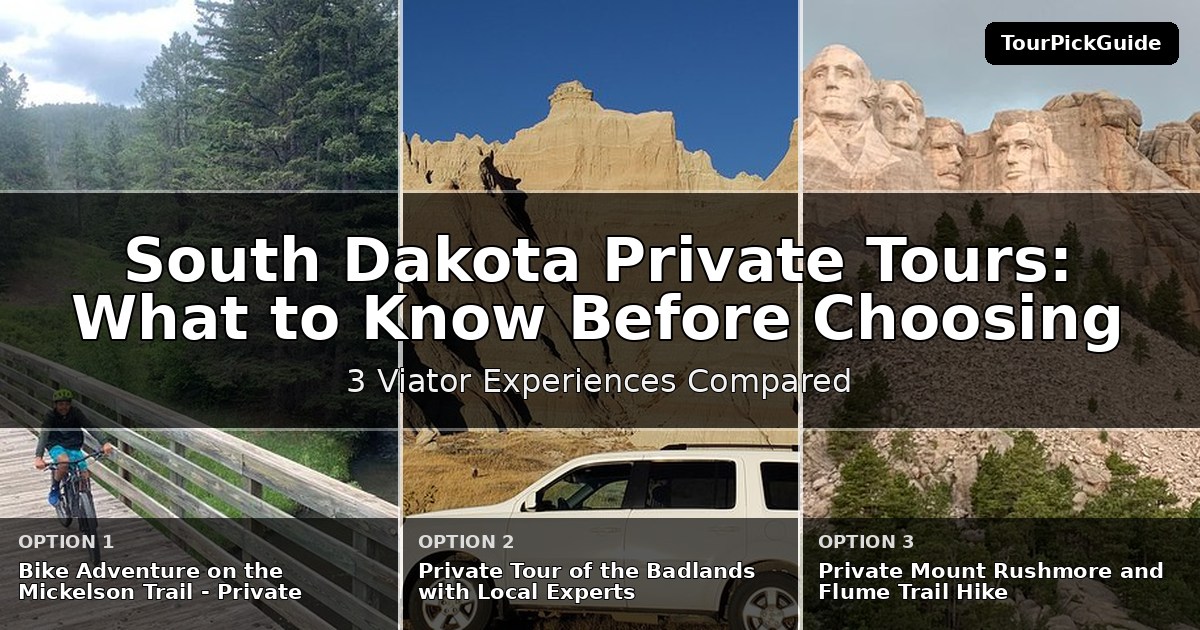 South Dakota private tours – three Viator experiences compared