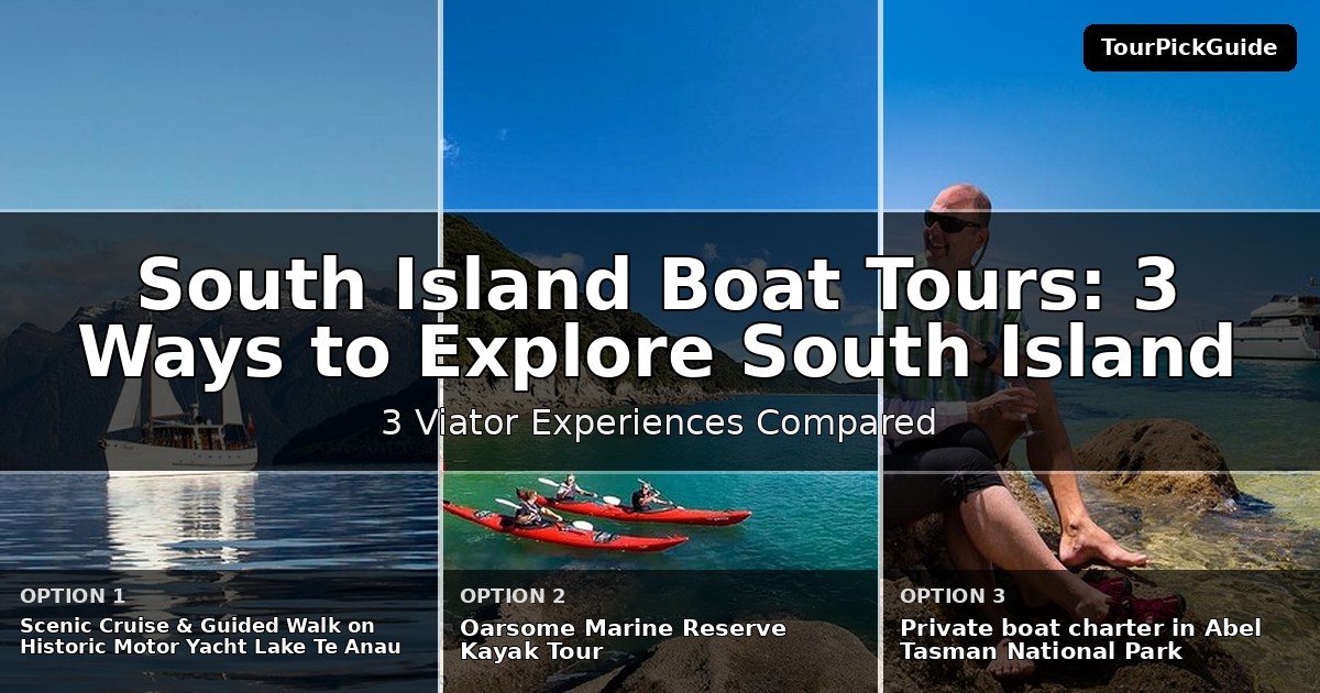 South Island boat tours – three Viator experiences compared