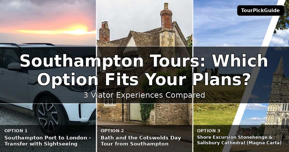 Southampton tours – three Viator experiences compared