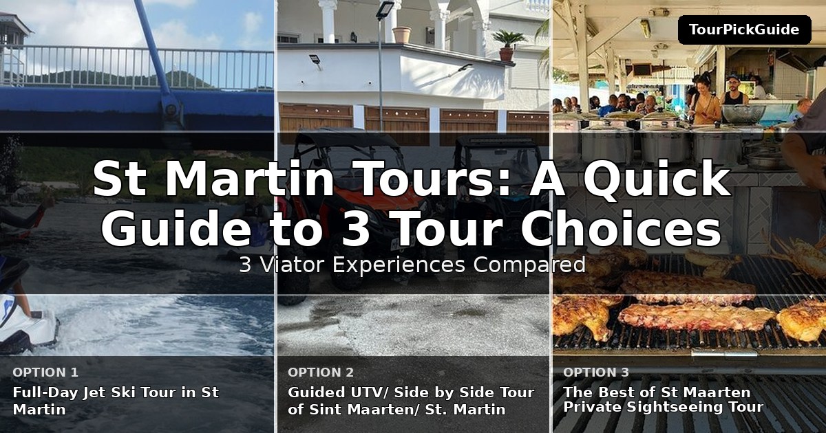 St Martin tours – three Viator experiences compared