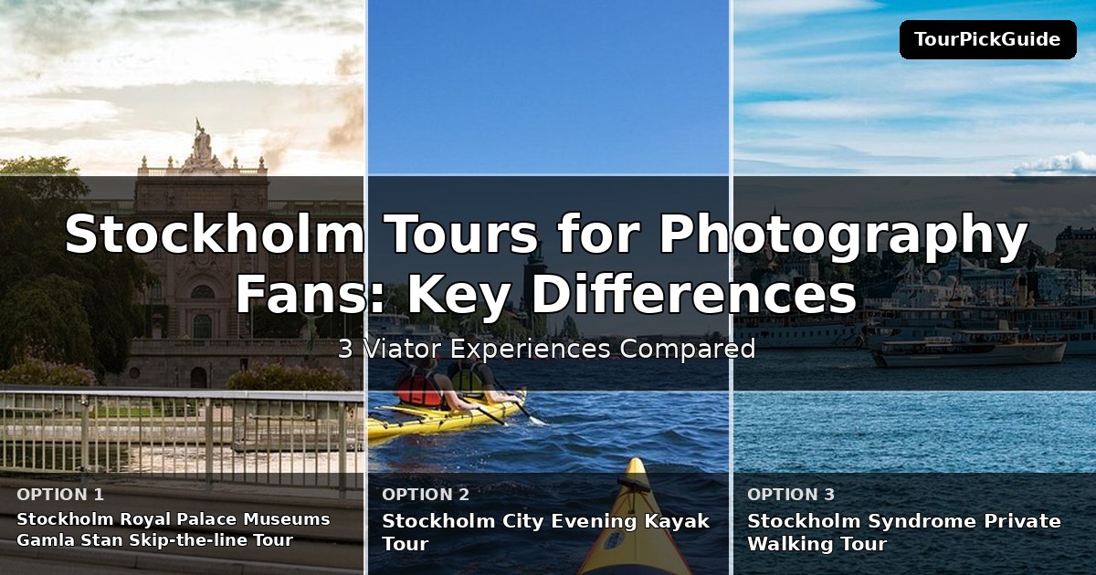 Stockholm tours for photography fans – three Viator experiences compared