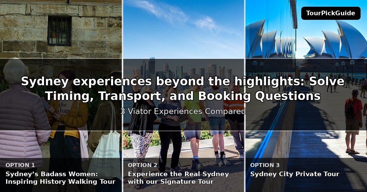 Sydney experiences beyond the highlights – three Viator experiences compared