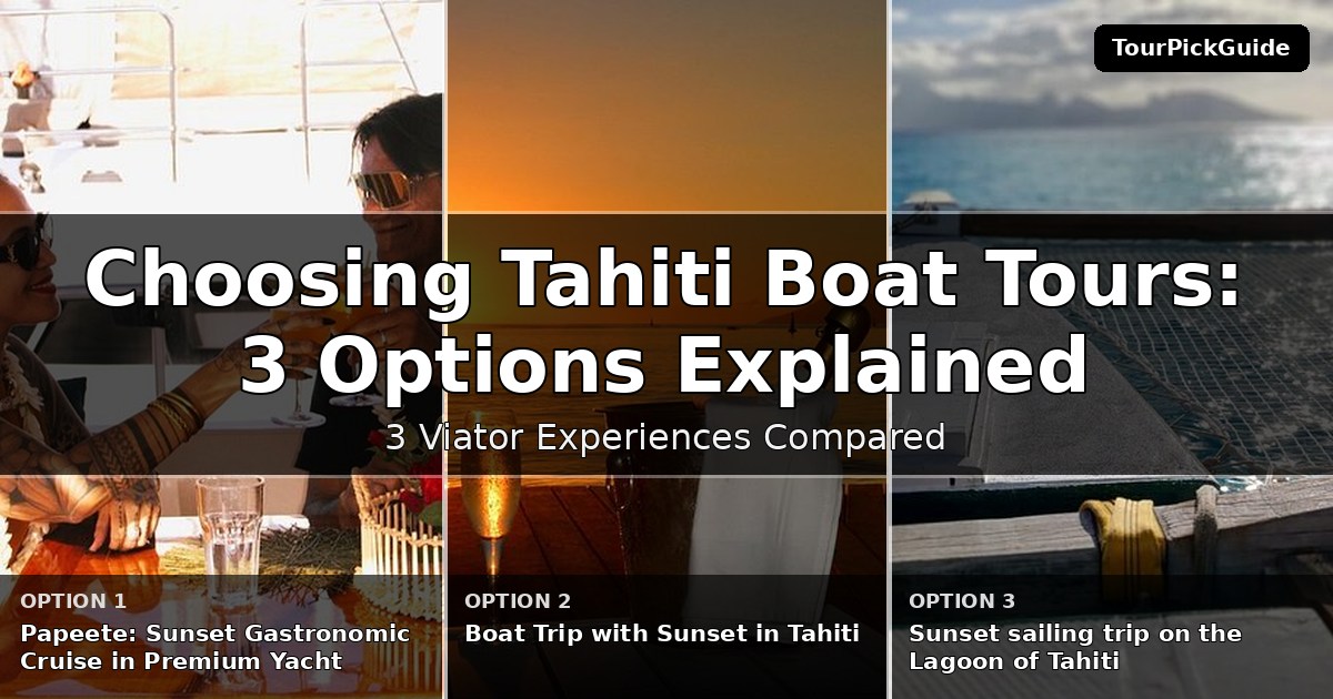 Tahiti boat tours – three Viator experiences compared