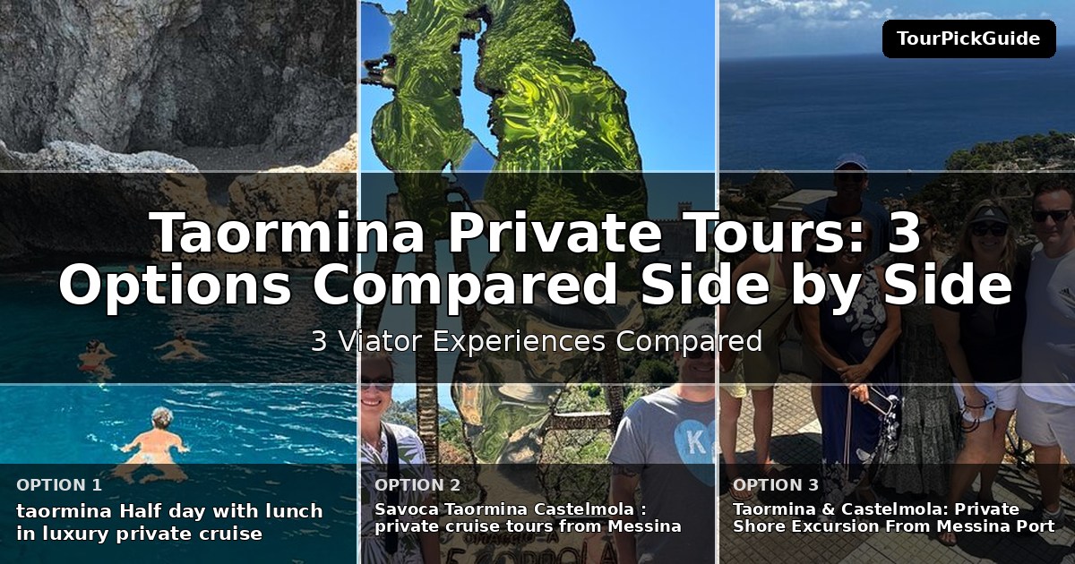 Taormina private tours – three Viator experiences compared