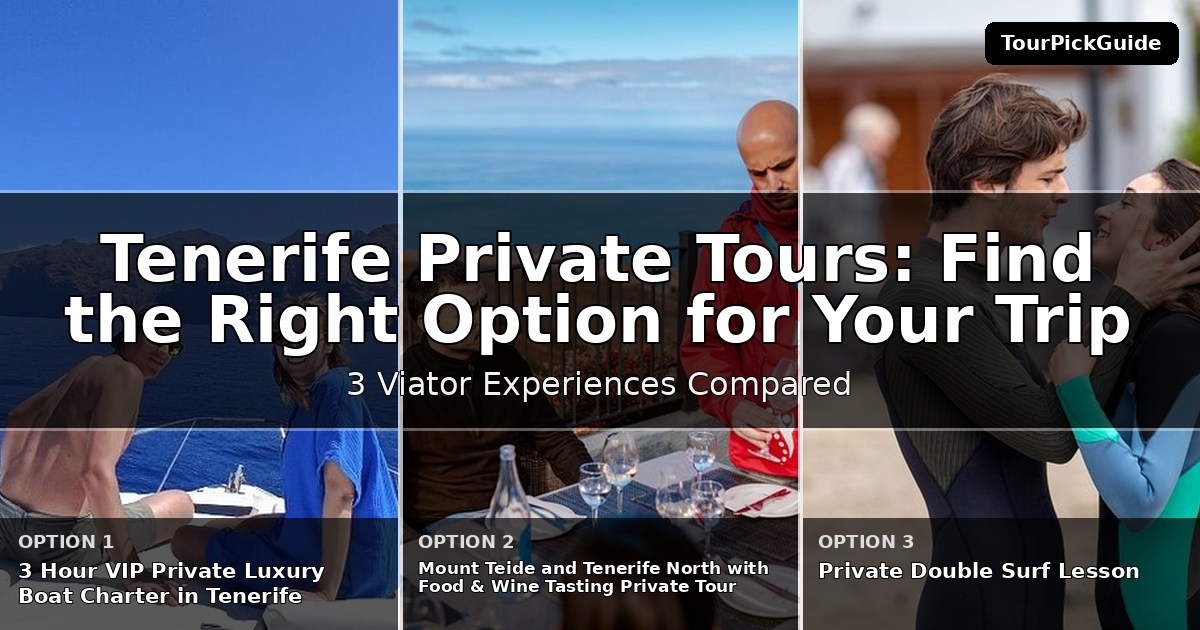 Tenerife private tours – three Viator experiences compared