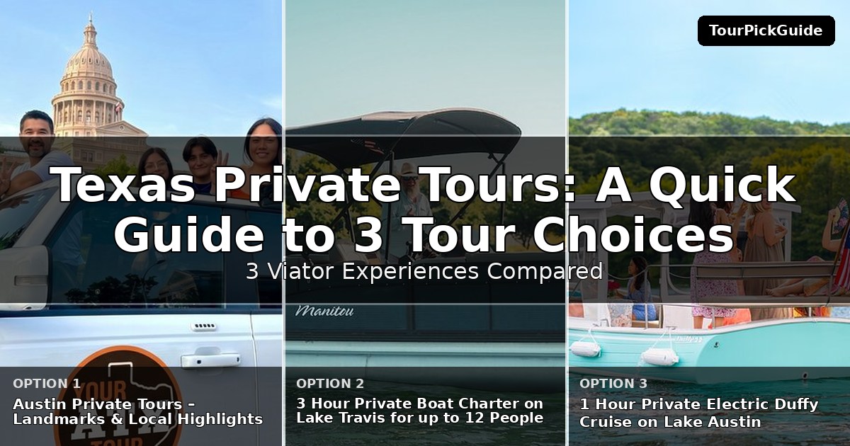 Texas private tours – three Viator experiences compared