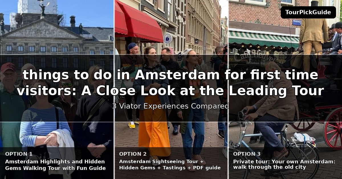 things to do in Amsterdam for first time visitors – three Viator experiences compared