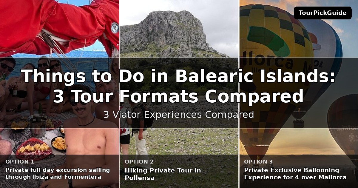 things to do in Balearic Islands – three Viator experiences compared