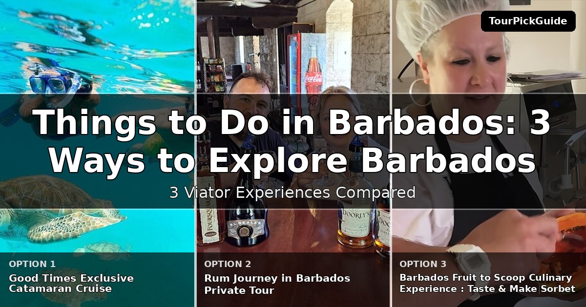 things to do in Barbados – three Viator experiences compared