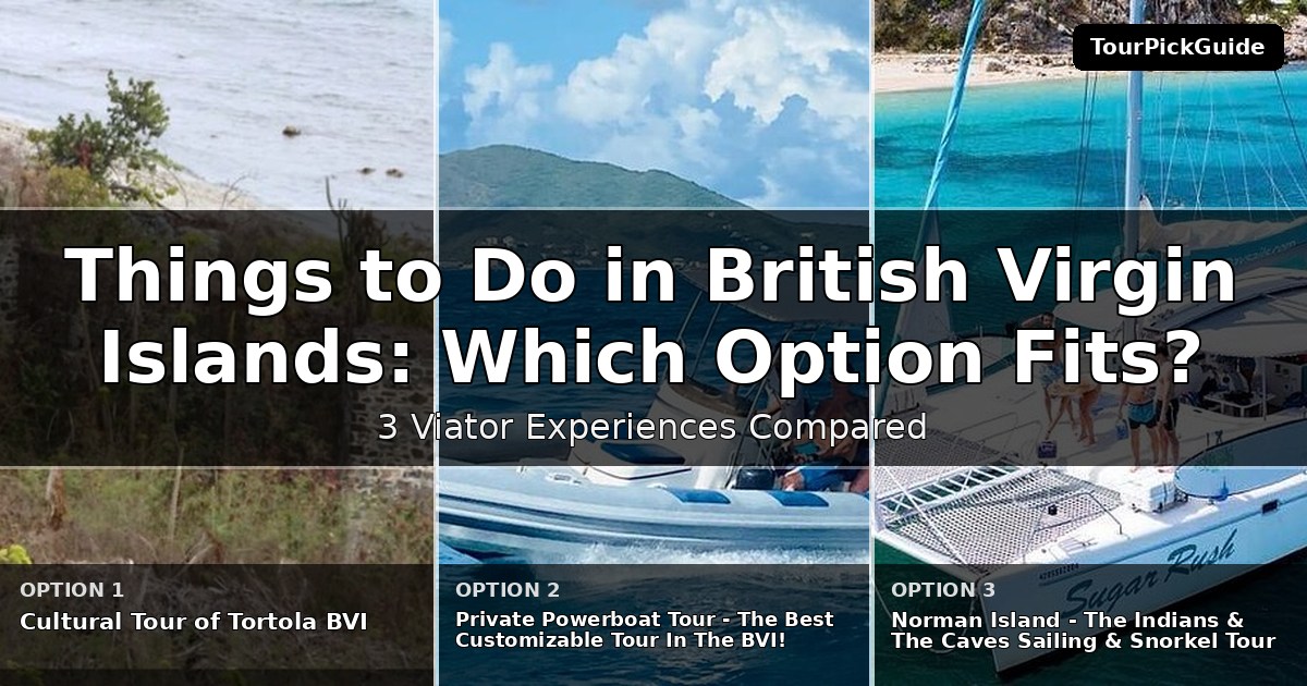 things to do in British Virgin Islands – three Viator experiences compared