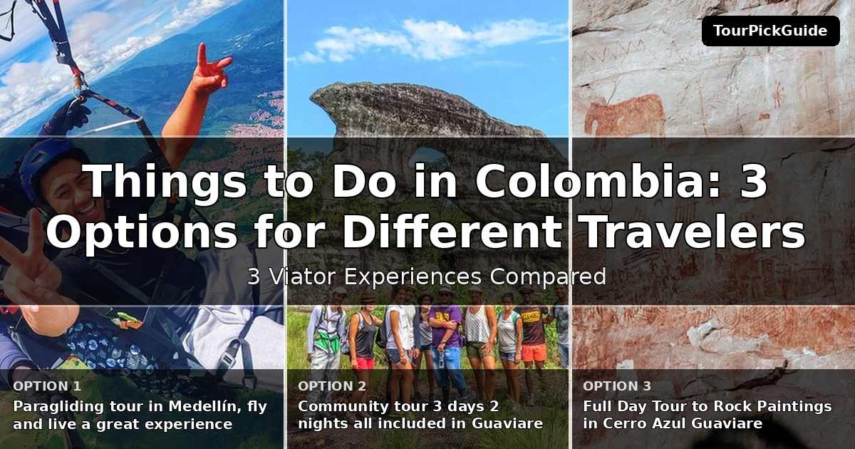things to do in Colombia – three Viator experiences compared