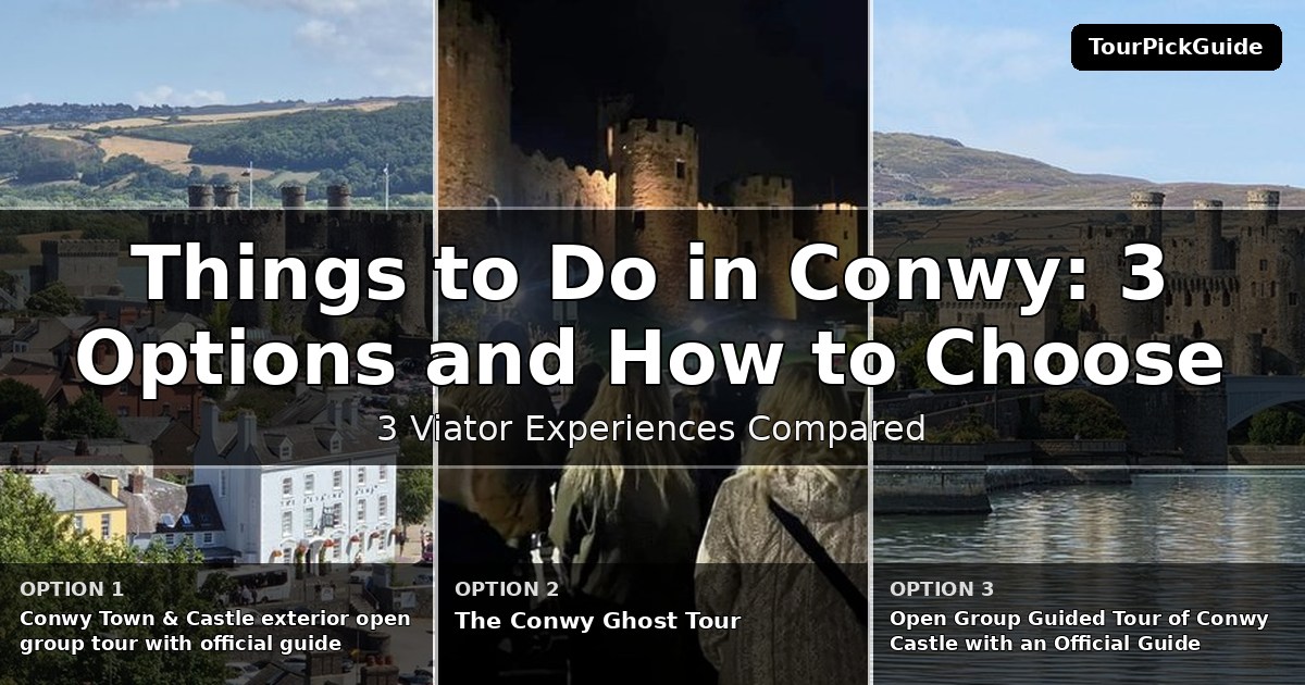 things to do in Conwy – three Viator experiences compared