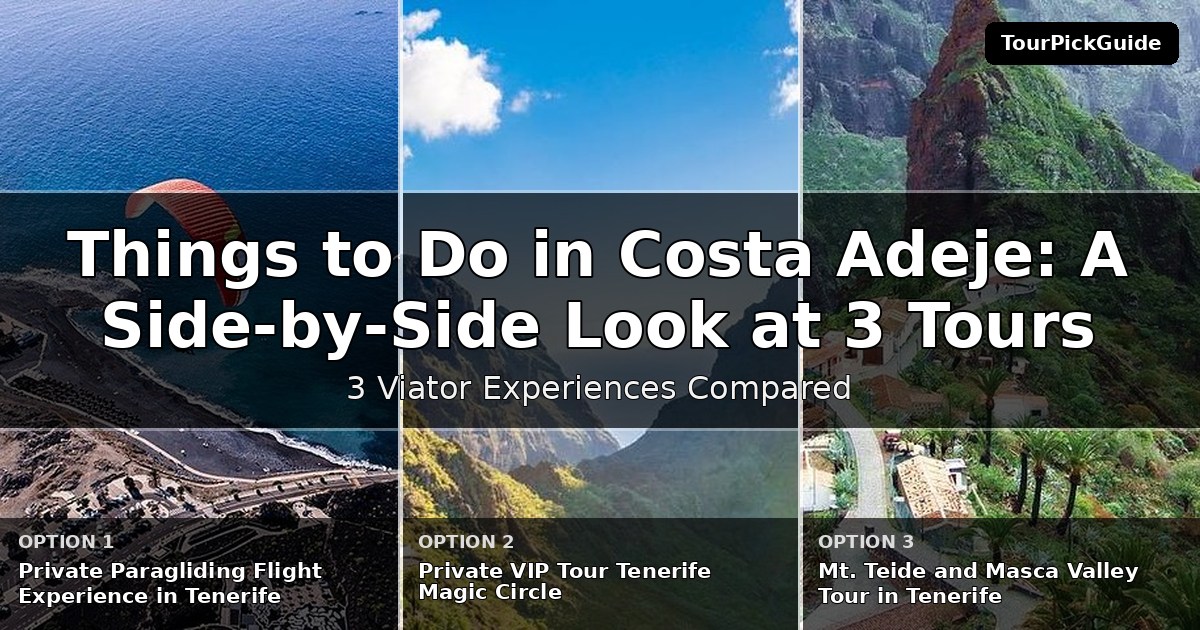 things to do in Costa Adeje – three Viator experiences compared