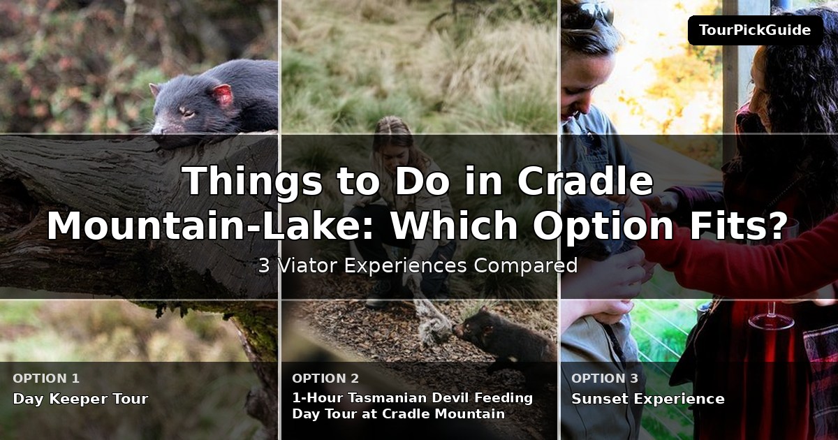 things to do in Cradle Mountain-Lake St. Clair National Park – three Viator experiences compared