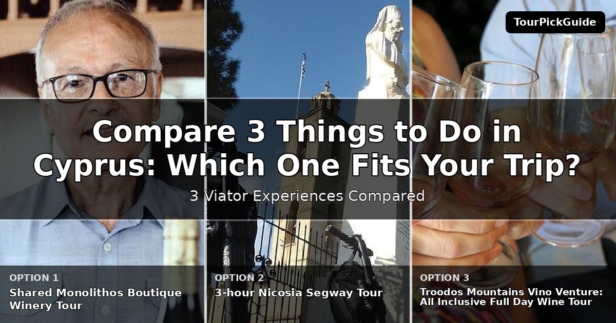 things to do in Cyprus – three Viator experiences compared