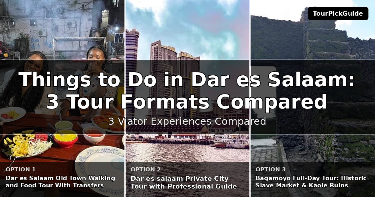 things to do in Dar es Salaam – three Viator experiences compared