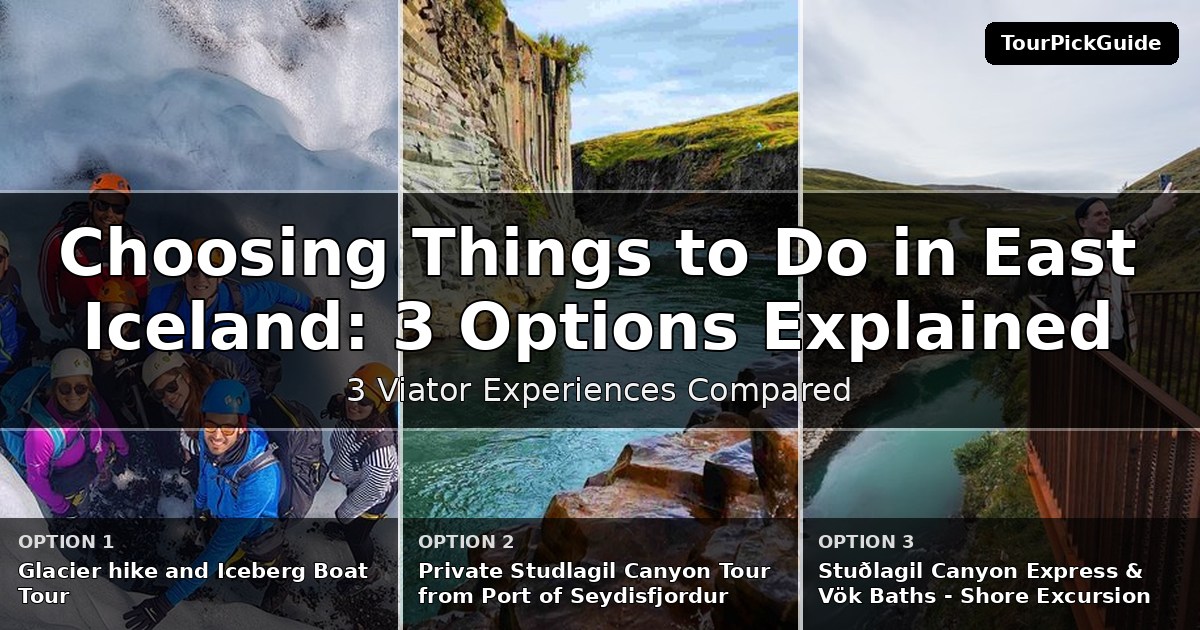 things to do in East Iceland – three Viator experiences compared