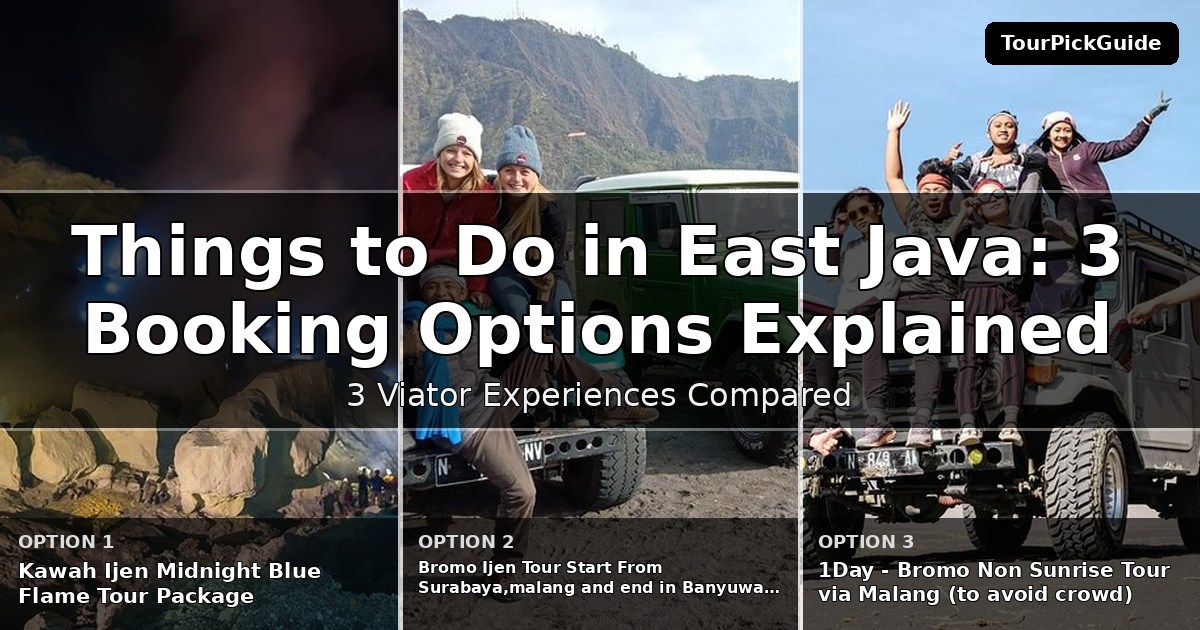 things to do in East Java – three Viator experiences compared