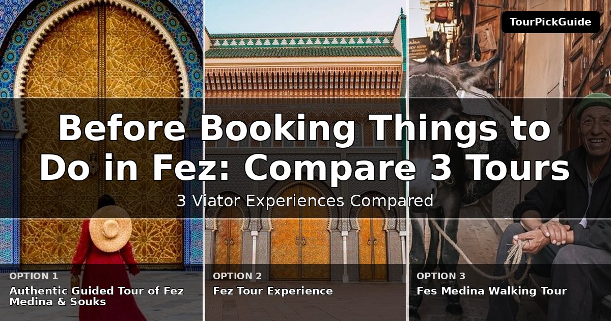 things to do in Fez – three Viator experiences compared
