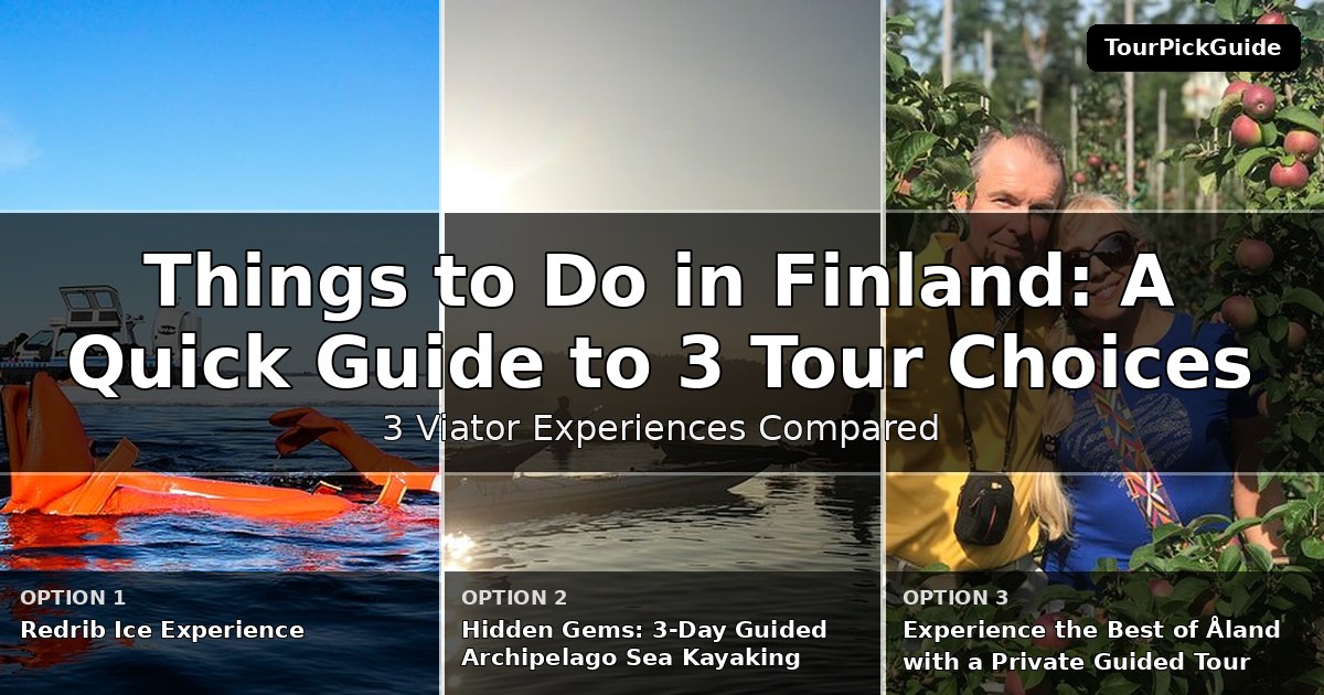 things to do in Finland – three Viator experiences compared